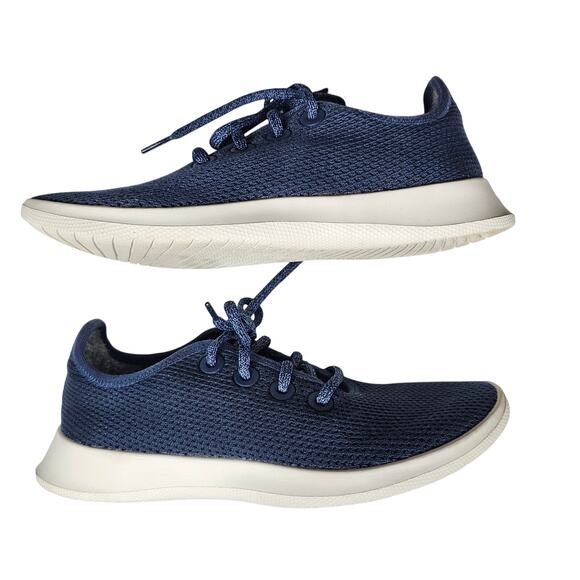 Allbirds Tree Runners Navy Night / White Women's Size 8 - Picture 1 of 8